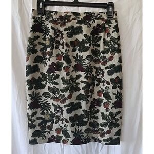 Vintage Geiger Pure New Wool Bird Acorn Fall Leaves Skirt Boho Cottage Core‎ Zip